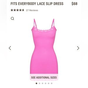 Skims Lace Slip Dress Mini